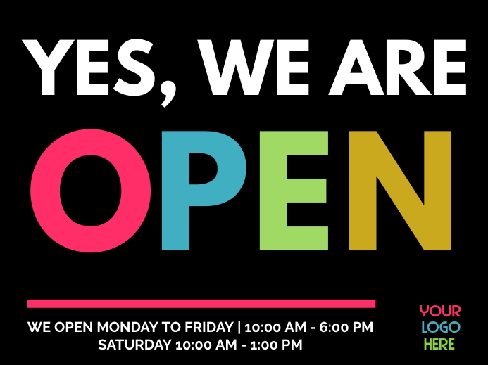 we are open Template | PosterMyWall