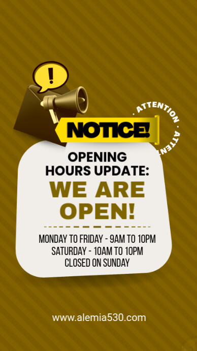 We Are Open Template | PosterMyWall