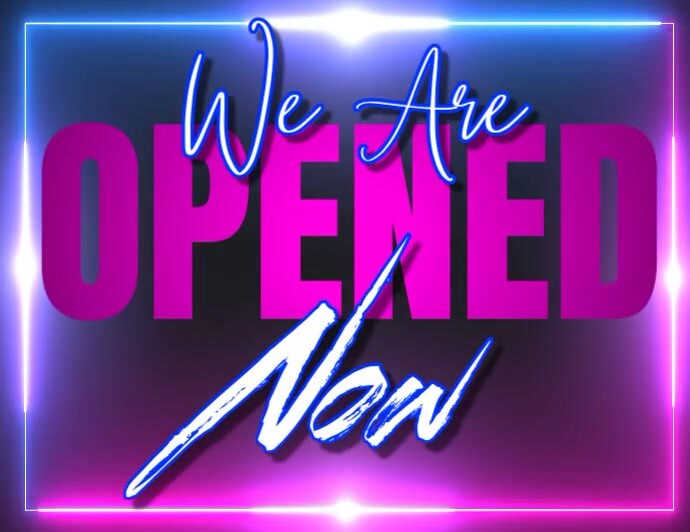 we are open Flyer (US Letter) template