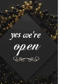 We are open A6 template