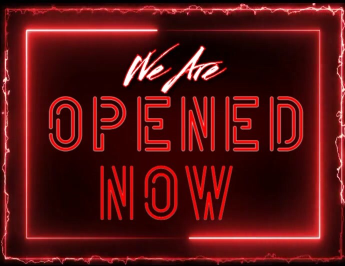 we are open Flyer (US Letter) template