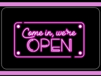 We're Open Yard Sign Template | PosterMyWall
