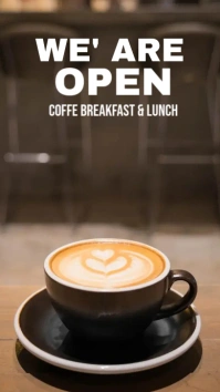 WE ARE OPEN Instagram Story template