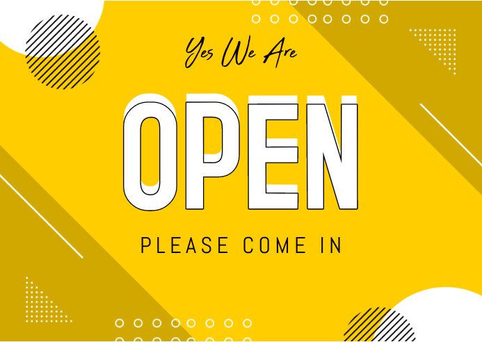 we are open Templat | PosterMyWall