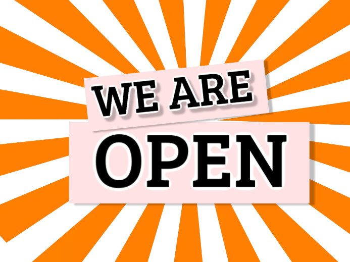 we are open Template | PosterMyWall