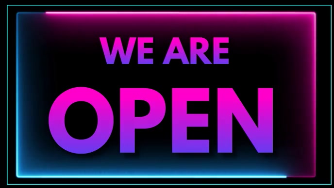 Were Open Tutorial We Are Open Template | PosterMyWall