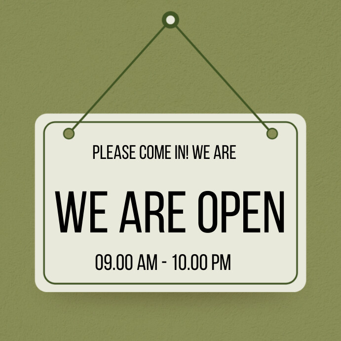 We Are Open Template | PosterMyWall