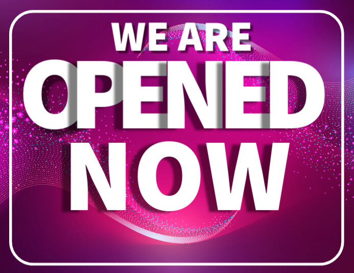 we are open Flyer (US Letter) template