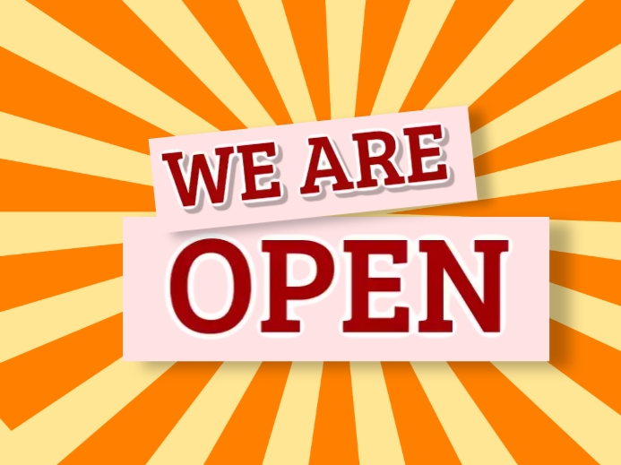 Were Open Tutorial Plantilla de we are open | PosterMyWall