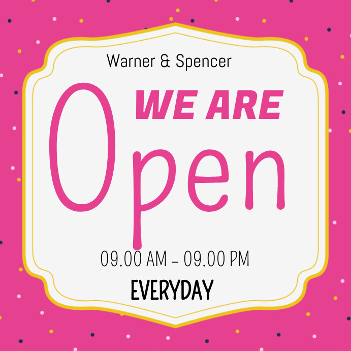 We are open Template | PosterMyWall