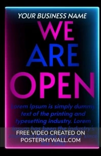 We are open Tabloid template