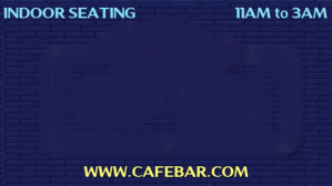 Lilla Cafe Bar Announcement Digital Display Template