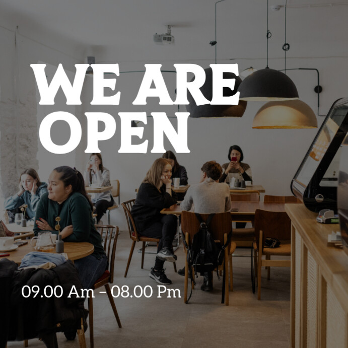 We Are Open  Grand Opening  Open For Business Instagram Post template
