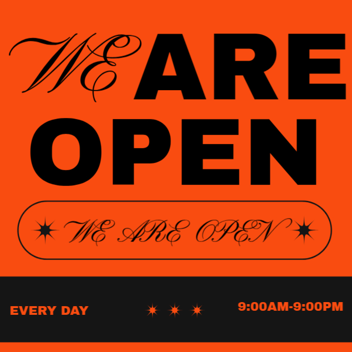 Open For Business Announcement Template | PosterMyWall