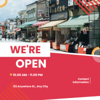 We Are Open Instagram Post Template | PosterMyWall