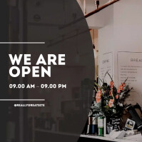 We Are Open notice Template | PosterMyWall
