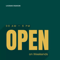 We Are Open Instagram Post Template | PosterMyWall
