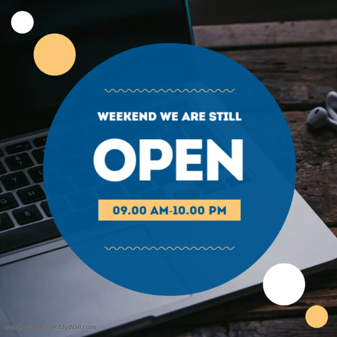 We Are Open Instagram Post Template | PosterMyWall