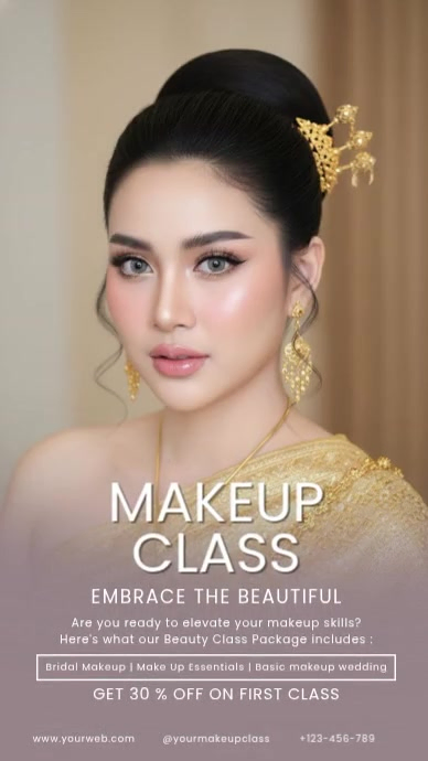 Makeup Class Promotion Template | PosterMyWall