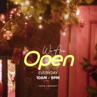 We Are Open Notice Template | PosterMyWall