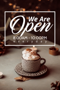 We Are Open Notice Template | PosterMyWall