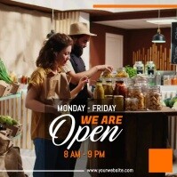 We Are Open Notice Template | PosterMyWall