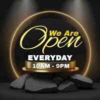 We Are Open Notice Template | PosterMyWall