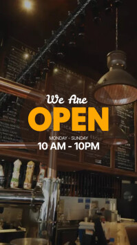 We Are Open Notice Template | PosterMyWall