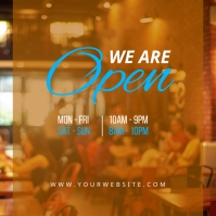 TODAY! WE ARE OPEN NOW Template | PosterMyWall