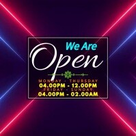 We Are Open Notice Template | PosterMyWall