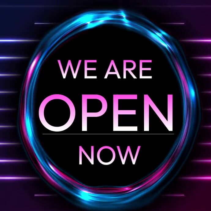 WE ARE OPEN NOW DIGITAL SIGN Template | PosterMyWall