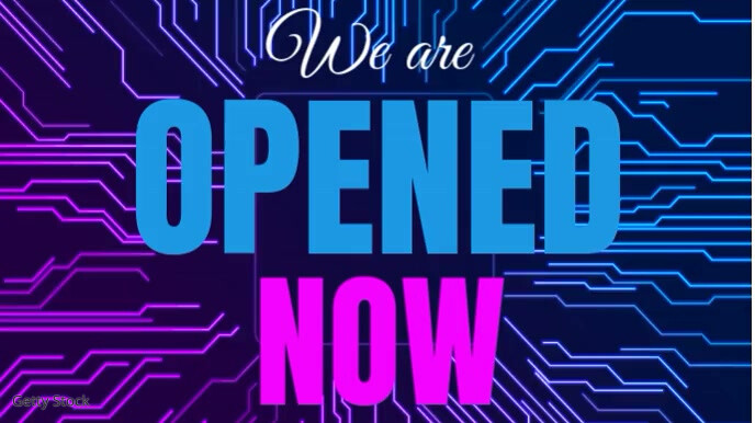 We are open now new professional post Template | PosterMyWall