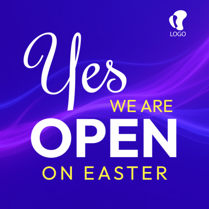 We Are Open On Easter Template PosterMyWall