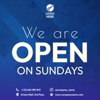We are open notice Template | PosterMyWall