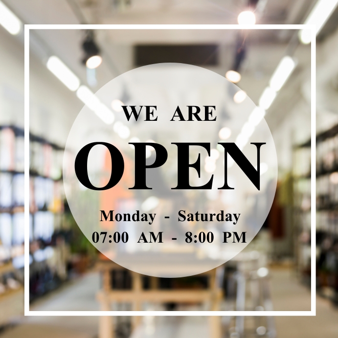 We Are Open Poster Design at Jerry Demelo blog