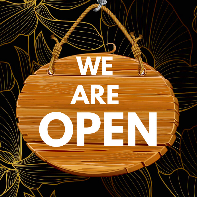 We are open poster design template | PosterMyWall