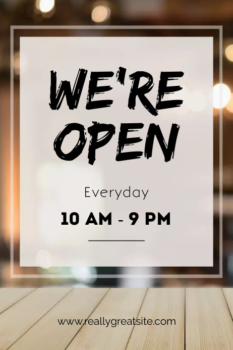 Openness Poster We Are Open Poster Template | PosterMyWall