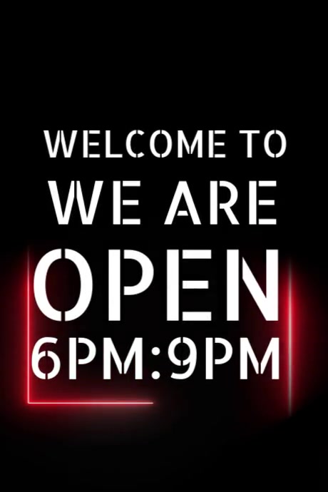 We Are Open Poster Template | PosterMyWall