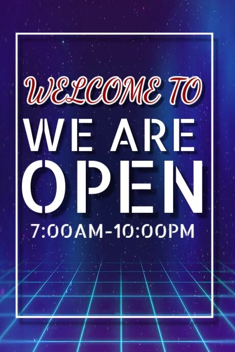 Openness Poster We Are Open Poster Template | PosterMyWall