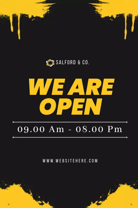 Openness Poster We Are Open Poster Template | PosterMyWall