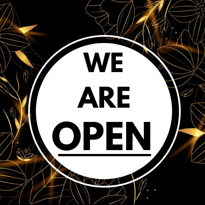 Openness Poster Copy of We are open poster design template | PosterMyWall