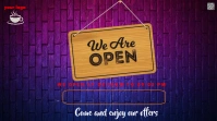 we are open posters YouTube Thumbnail template