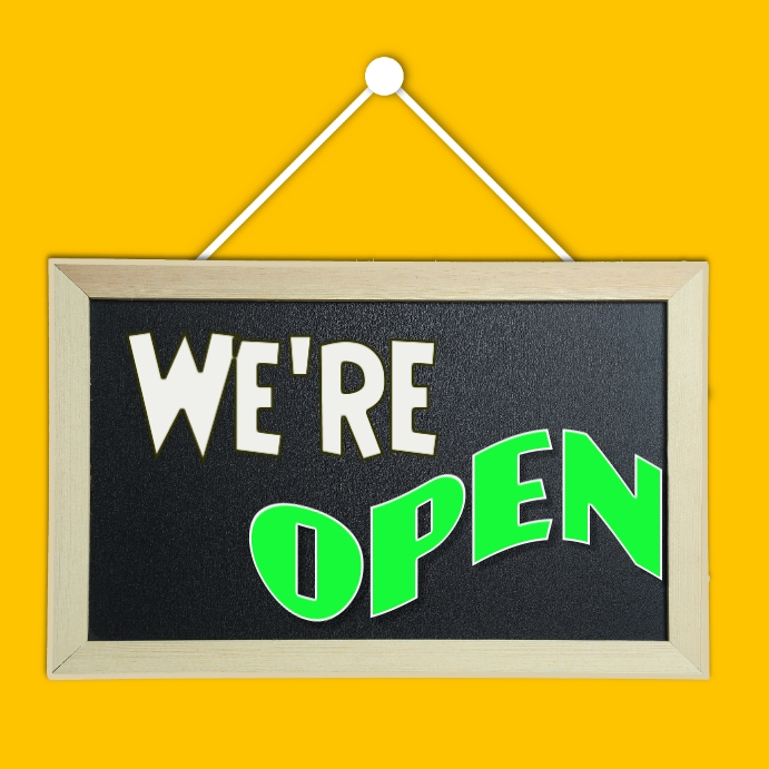 We are open Shop Signage Template | PosterMyWall