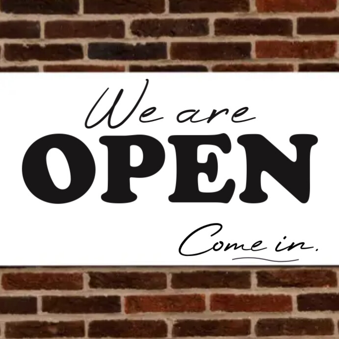 We are Open signage template | PosterMyWall