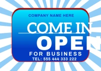 We are open Soon2 A2 template