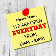 We Are Open Store Social Media Post Template