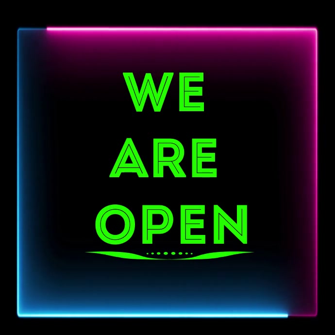 Copy Of We Are Open Template PosterMyWall copy-of-we-are-open-template-postermywall