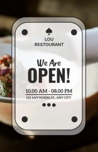 WE ARE OPEN TEMPLATE Tabloid