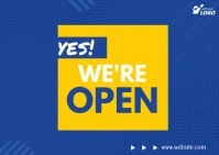 We Are Open Template Открытка