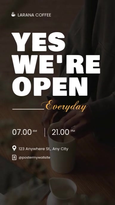we are open template | PosterMyWall